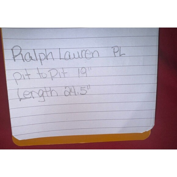 Lauren Raplh Lauren beaded crown logo - red long sleeve knit top size PL - Picture 5 of 5